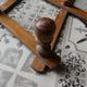 wooden coat holder accordion