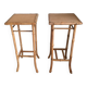 Pair of bamboo side tables