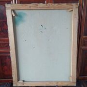 Peinture à l'huile sur toile d'un artiste français de 1977, 20e siècle