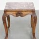 French late 18th century side table with a wooden frame and a marble top