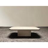 Italian travertine coffee table, mid-20th century 1970