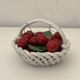 Italian ceramic cherry basket signed Bassano – Vintage