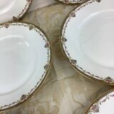 6 Limoges porcelain dinner plates