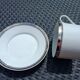 Large breakfast cup Design 1996 Ultra Platinum-silver
