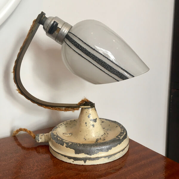 Lampe J Visseaux Lyon 1930s