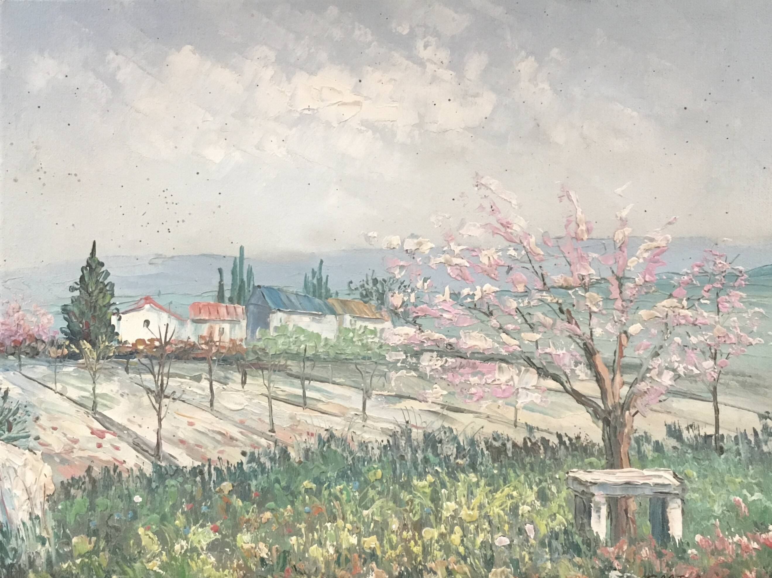 Cherry blossom painting