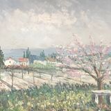 Cherry blossom painting