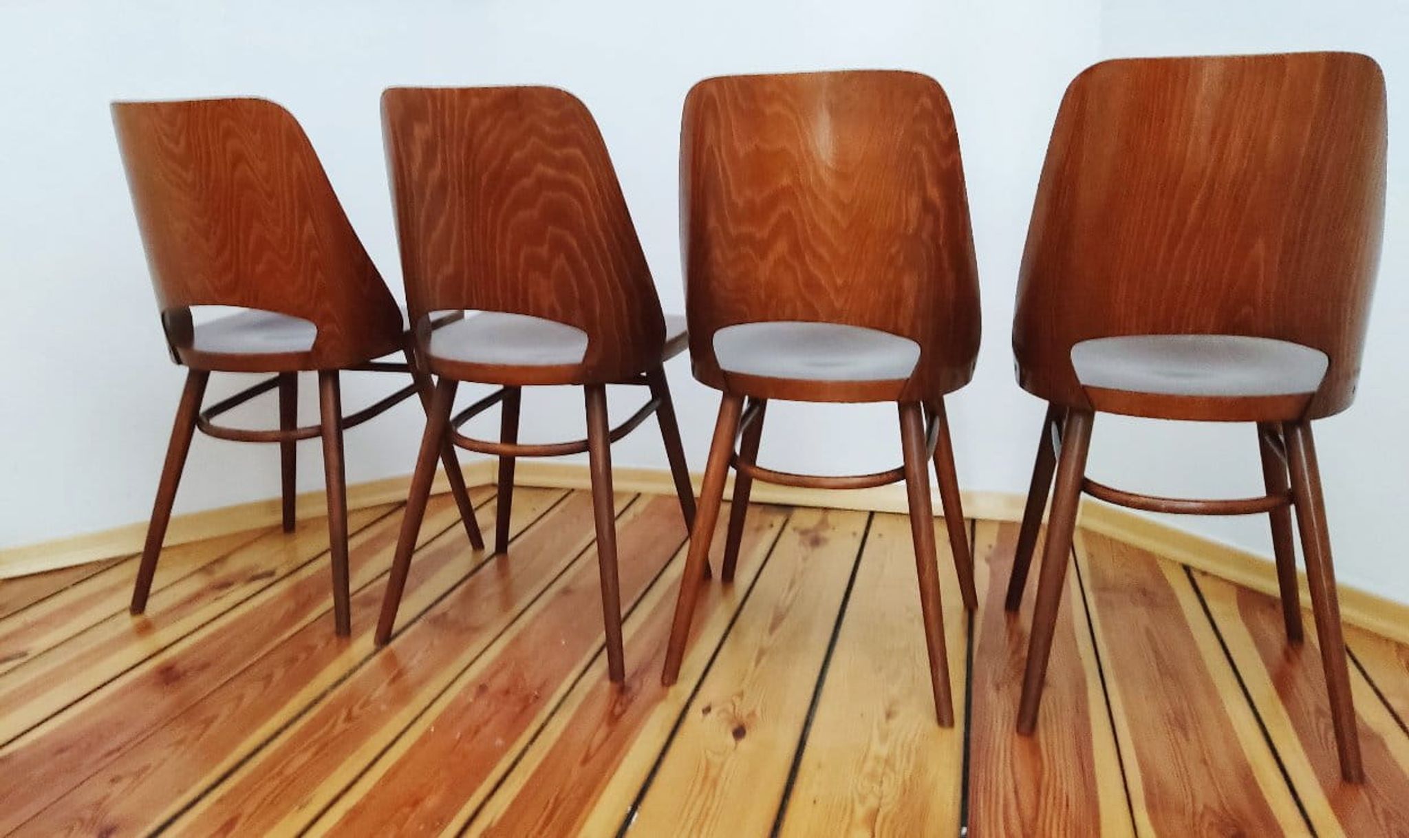 Set of Four Chairs by O. Haerdtl for TON, Czechoslovakia, 1960s