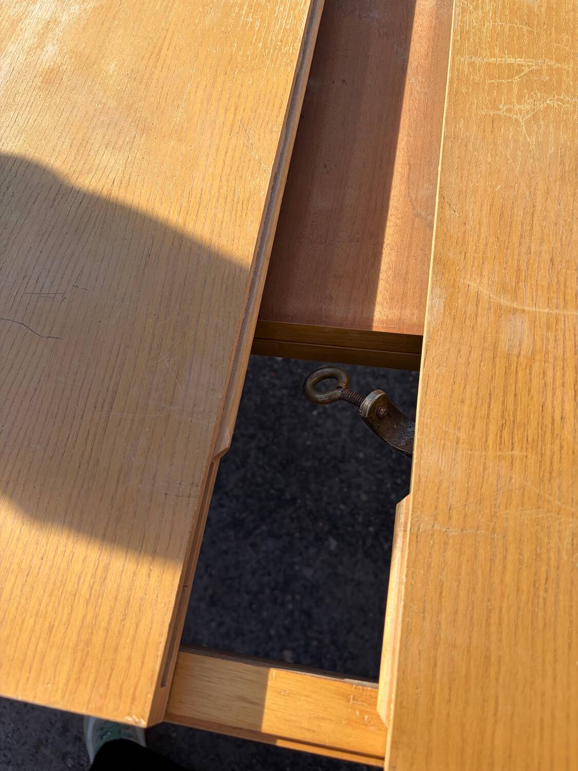 Vintage extendable table from the 60s - central extension.