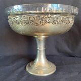 Cup/bezel in metal and glass