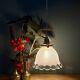 Vintage tulip suspension in frosted glass (TFB1)