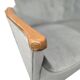 Light blue vintage corner sofa