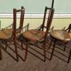 Lot de 6 chaise en bois - bistrot - terrasse - vintage