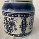 4 old blue and white delfts earthenware spice jars