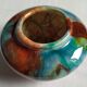Vase boule craquelé