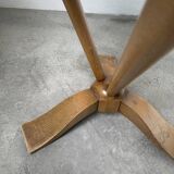 Art deco mirror pedestal table in walnut 1930