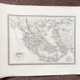 Carte ancienne de la Grèce ancienne - 1836