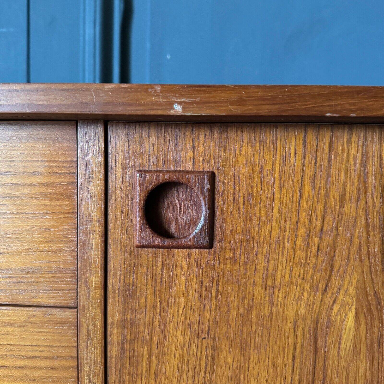 Scandinavian sideboard with 3 sliding drawers, 1960