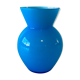 Blue glass vase