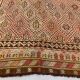 Large Vintage Turkish Kilim Rug 331x165 cm Wool Jajim Kelim