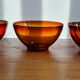 Set de 6 bols en verre ambré arcopal