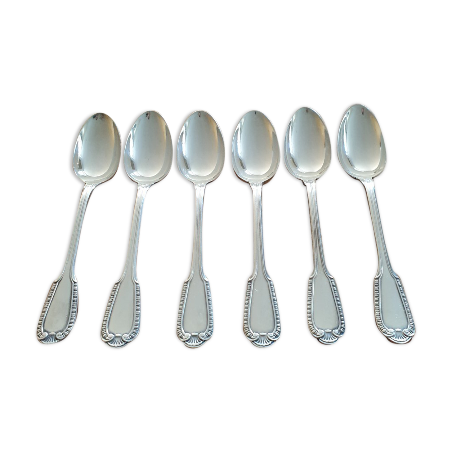 Set of 6 small old boulenger spoons