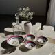 Vintage Italian Fruit Salad Set: Salad Bowl and 8 Bowls