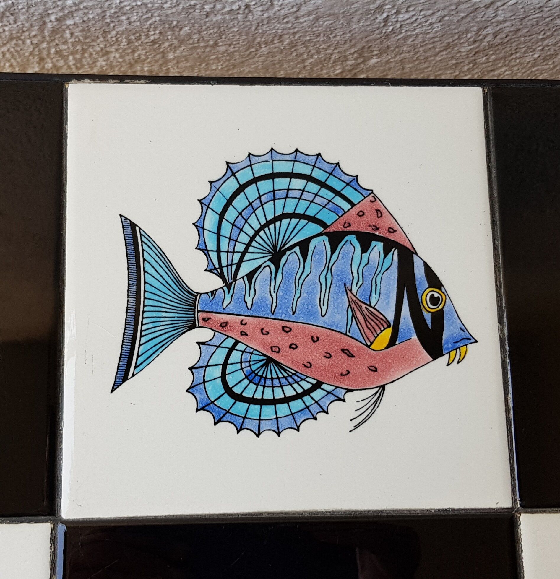 Ceramic coffee table fish 60 's