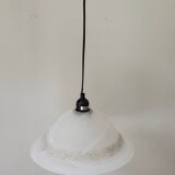 Pair of glass paste chandeliers