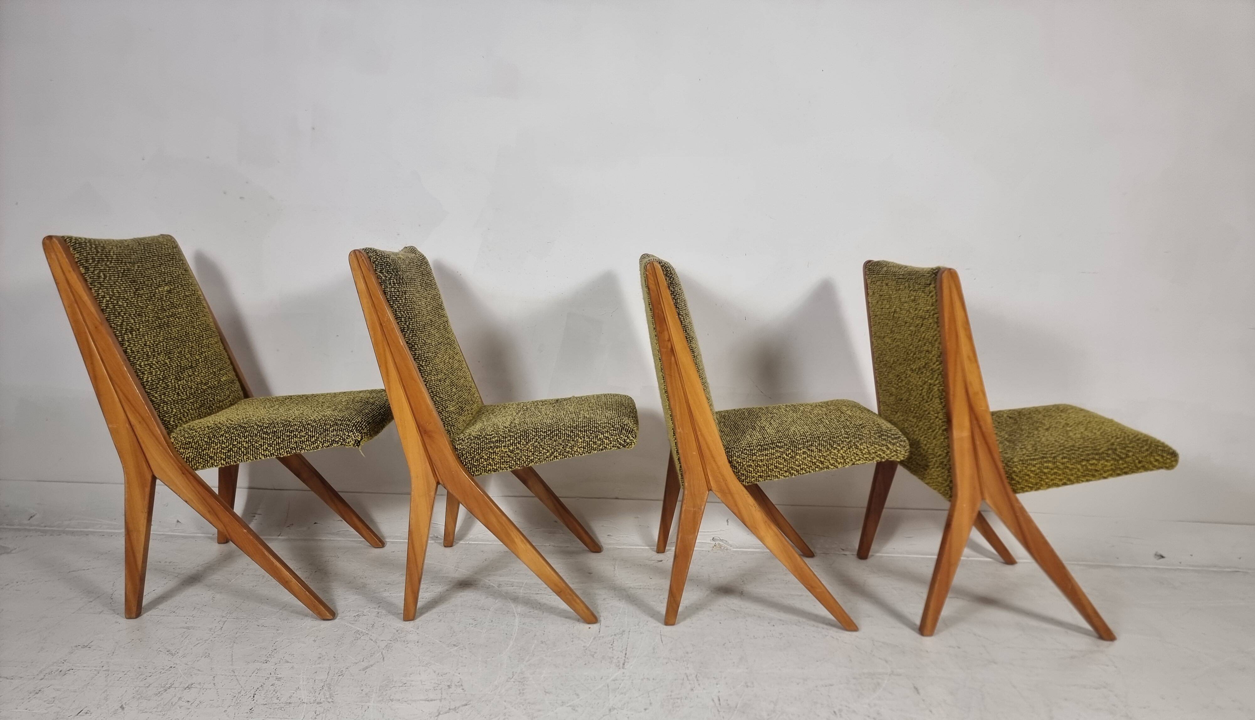 Vintage Chairs, 1970s, Set of 4