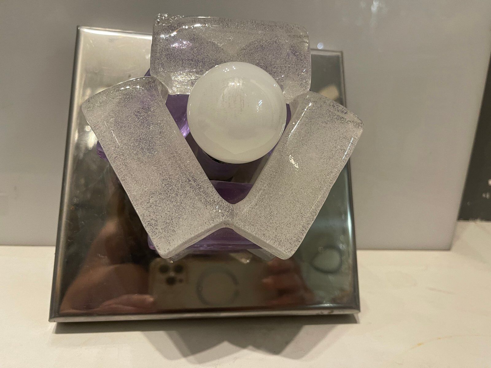 Italian Murano Glass Sconces by Albano Poli for Poliarte, 1970s , Set of 2