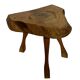 Vintage wooden side table  natural design small table