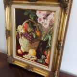 Still life painting on canvas