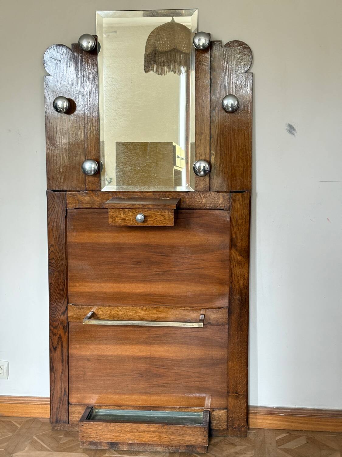 50s cloakroom coat rack