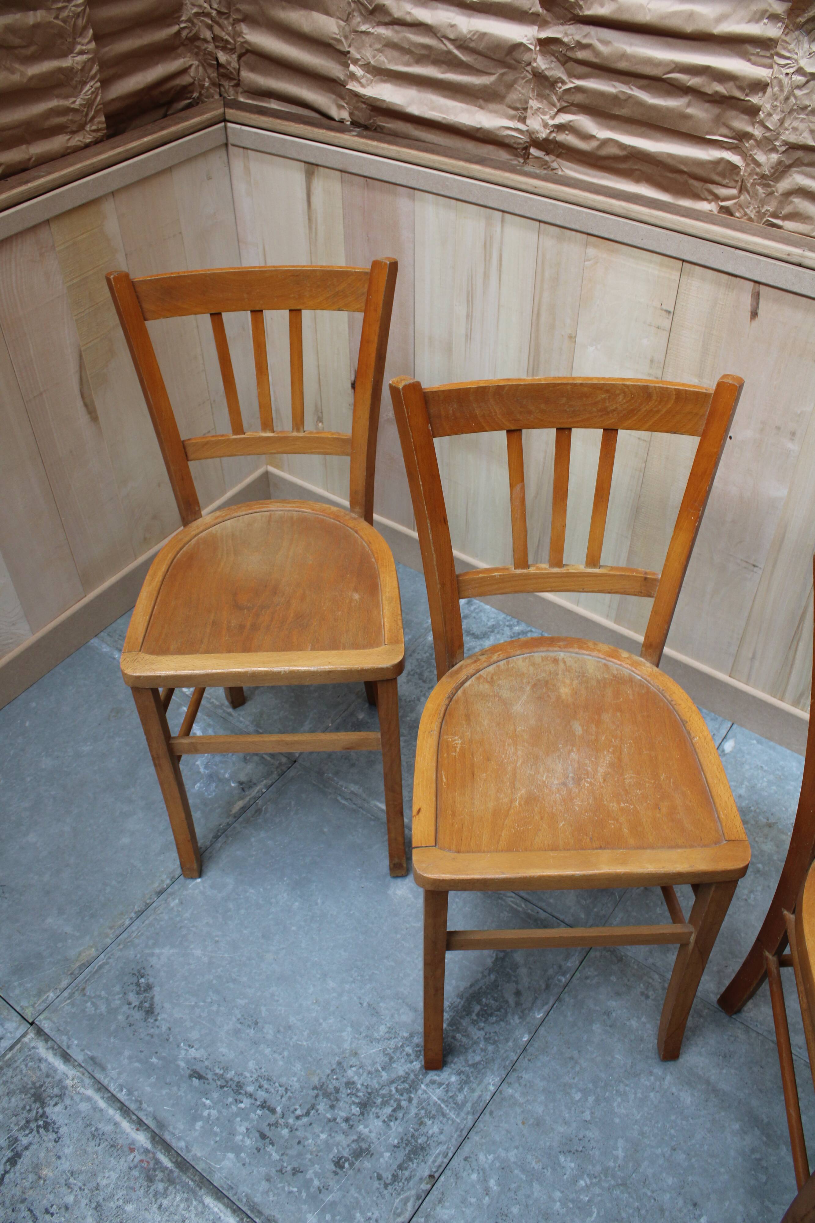 4 vintage bistro chairs