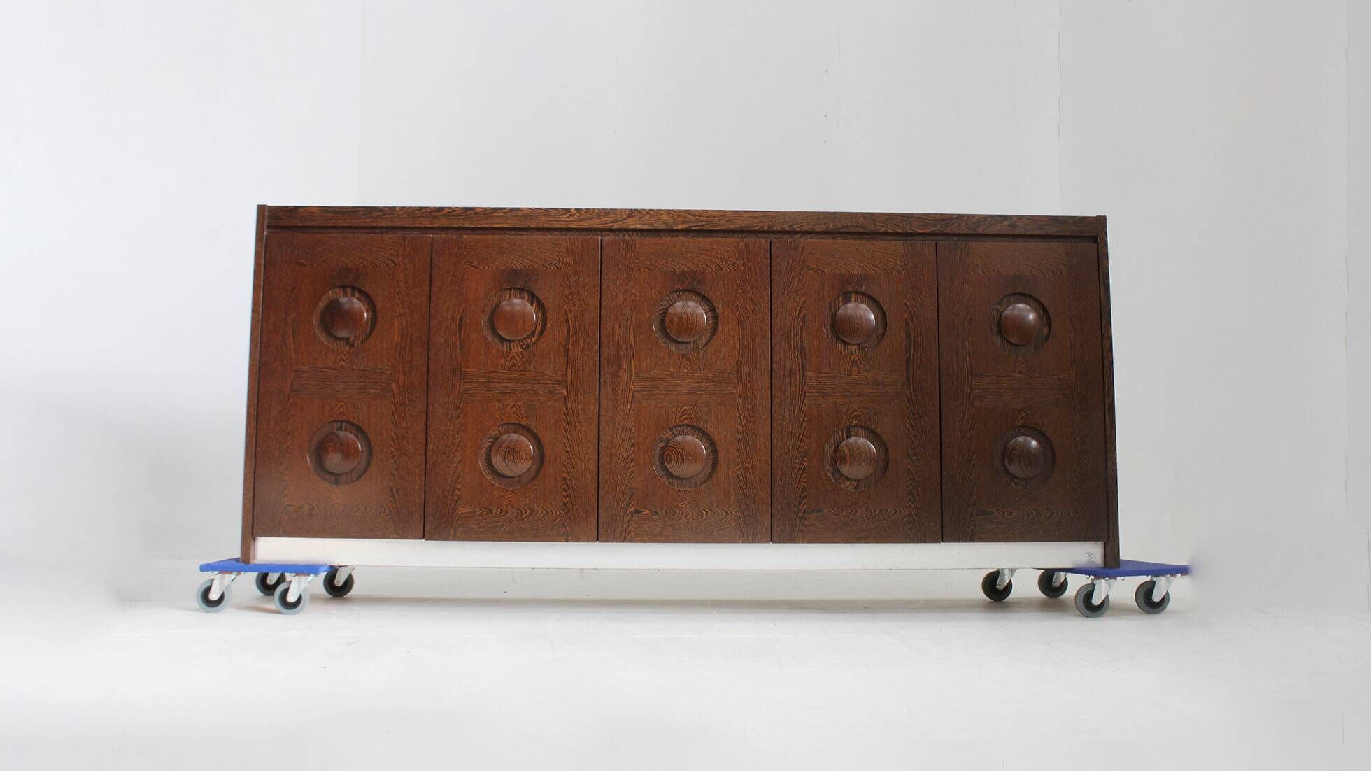 Vintage brutalist sideboard 1970s