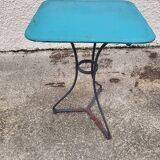 Square bistro table in painted metal n°1