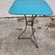 Square bistro table in painted metal n°1