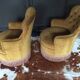 Paire de fauteuils crapaud
