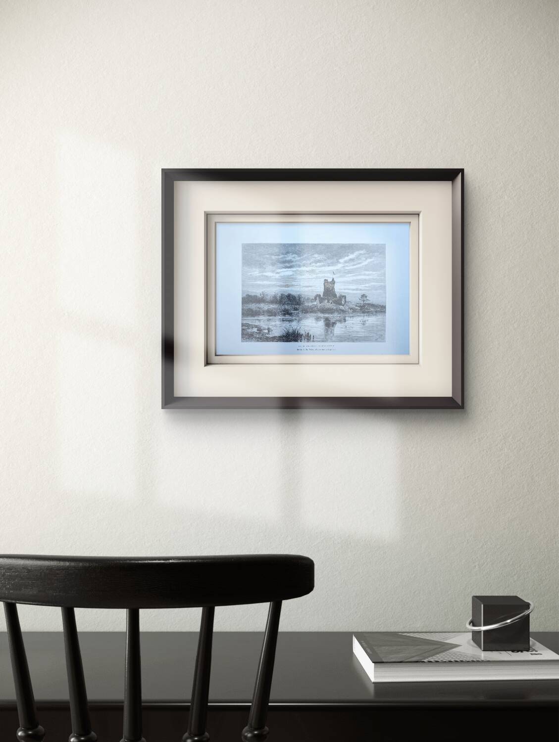 Ross Castle, Killarney, Ireland, printed illustration from 1879.