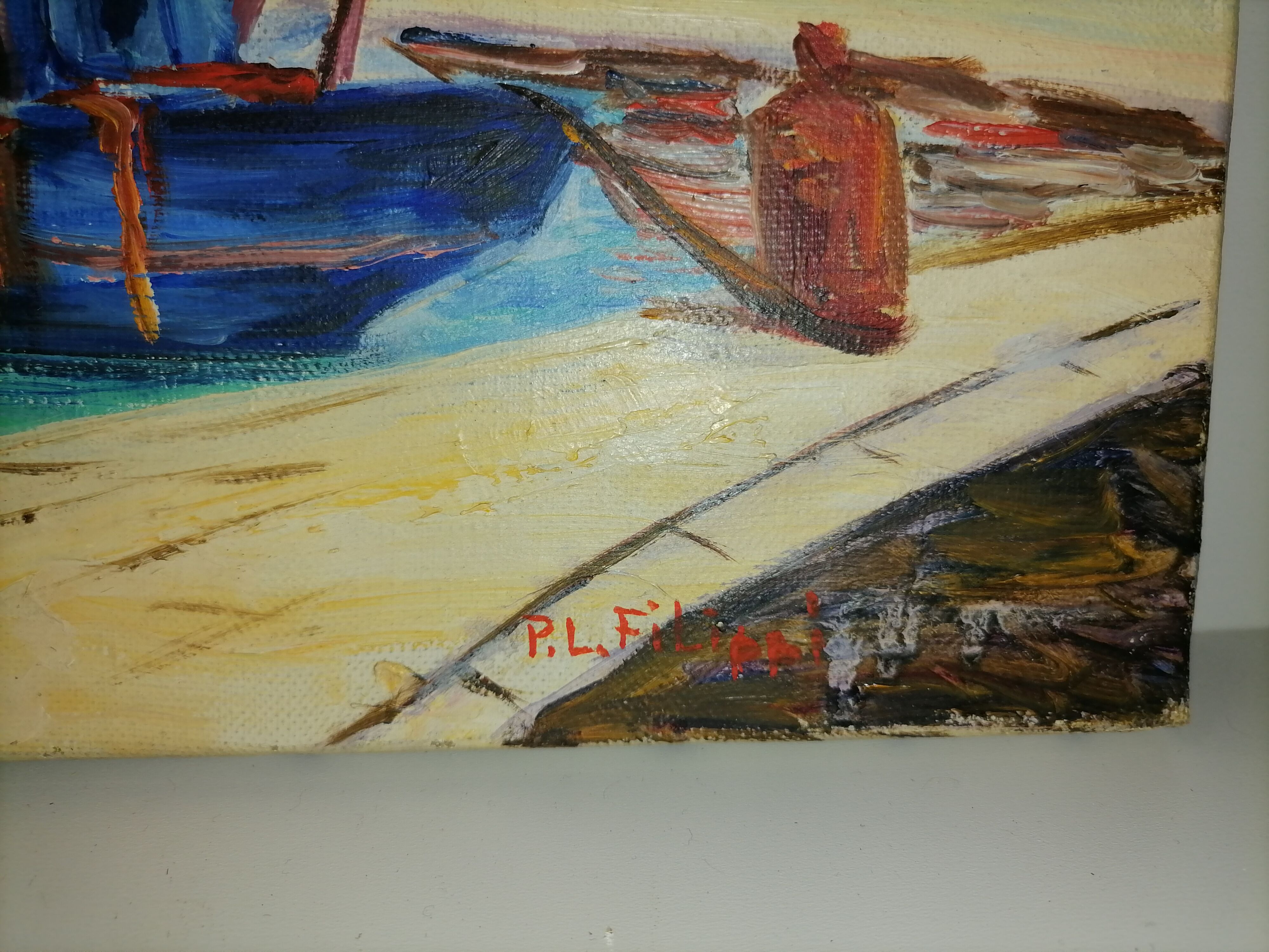 Marine painting Signed PL FILIPPI