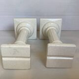Pair of Greek column candlesticks