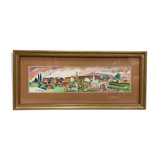 Framed landscape painting