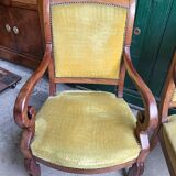 Pair of armchairs with mahogany restoration of the XlX th century