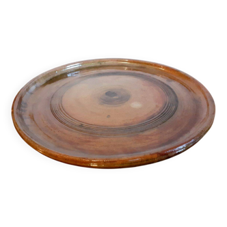 Large glazed terracotta dish from the Uzel mill