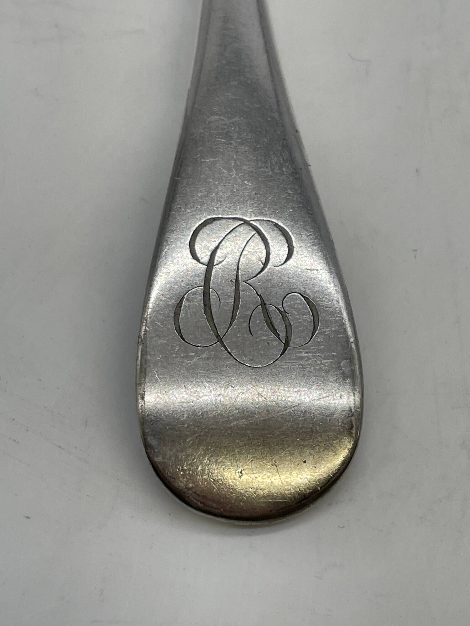 Set of 2 soup spoons and 5 lunch forks by Christofle.