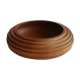 Ribbed turned wooden bowl, 1980