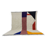 Handmade wool Berber rug 304 x 257 cm