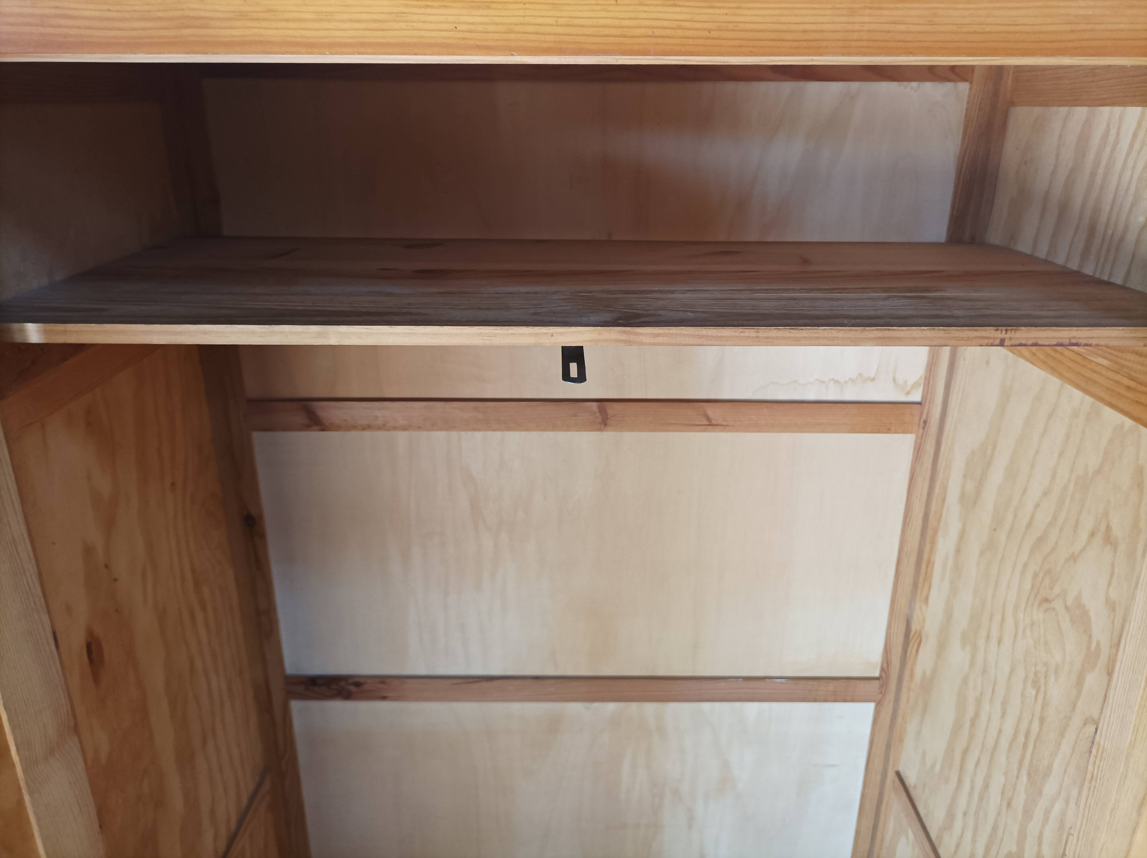 Vintage pine wardrobe