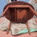 Table ovale 2 tiroirs